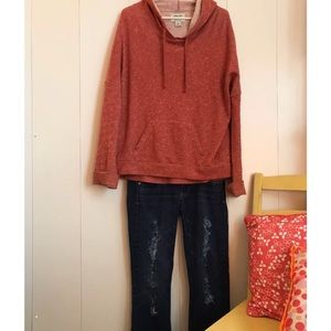 Lucky Brand Lotus Hooded Pullover-  Desert Flower